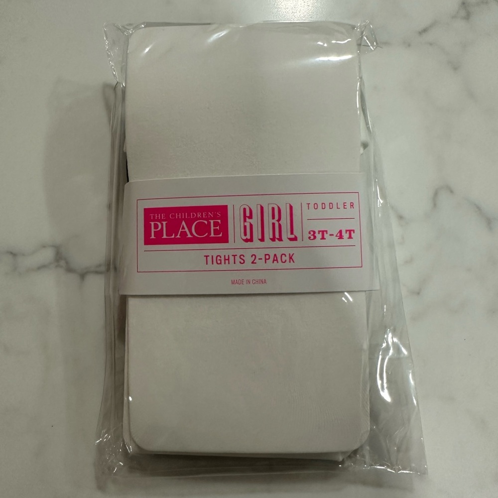 Children Place Toddler Tights- Black and white 🖤🤍
